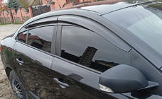 Renault Fluence 2009-2016 Déflecteurs de Vitres (4 pcs, Sunplex Sport) photo 1