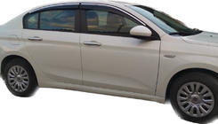 Fiat Tipo 2016- Déflecteurs de Vitres avec Moulure Chromée (4 pcs, Sunplex Chrome) photo 1