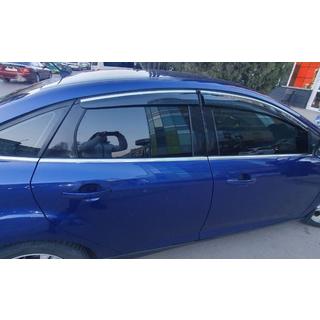 Déflecteurs de Vitres avec Moulure Chromée HB/Sedan (4 pcs, Sunplex Chrome) photo 3