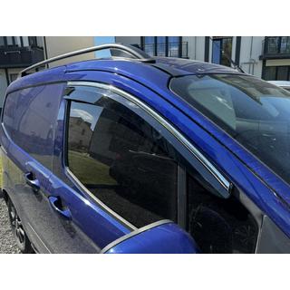 Déflecteurs de Vitres avec Moulure Chromée (4 pcs, Sunplex Chrome) Ford Courier 2014-2023 photo 2
