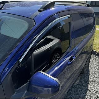 Déflecteurs de Vitres avec Moulure Chromée (4 pcs, Sunplex Chrome) Ford Courier 2014-2023 photo 4