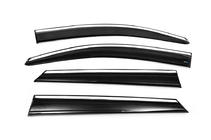 Hyundai Tucson TL 2016-2021 Déflecteurs de Vitres avec Moulure Chromée (4 pcs, Sunplex Chrome) photo 5