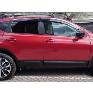 Déflecteurs de Vitres avec Moulure Chromée (4 pcs, Sunplex Chrome) Nissan Qashqai 2010-2014 photo 1