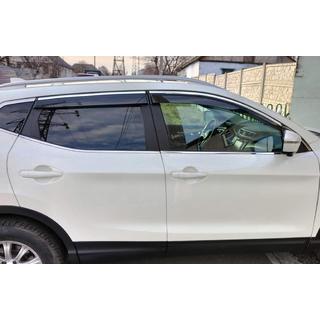 Déflecteurs de Vitres avec Moulure Chromée (4 pcs, Sunplex Chrome) Nissan Qashqai 2014-2021 photo 3