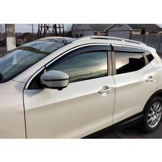 Déflecteurs de Vitres avec Moulure Chromée (4 pcs, Sunplex Chrome)