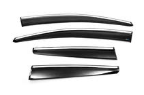 Opel Astra J 2009-2015 Déflecteurs de vitres chromés avec bande HB/SD (4 pcs, Sunplex Chrome) photo 5
