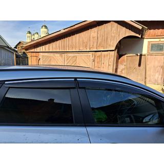 Déflecteurs de vitres chromés avec bande HB/SD (4 pcs, Sunplex Chrome) Opel Astra J 2009-2015 photo 2