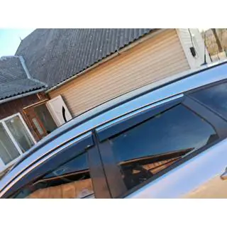 Déflecteurs de vitres chromés avec bande HB/SD (4 pcs, Sunplex Chrome) photo 3