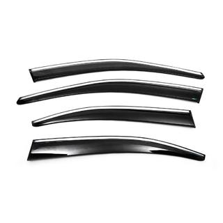 Déflecteurs de Vitres avec Moulure Chromée Liftback (4 pcs, Sunplex Chrome) Skoda Octavia III A7 2013-2019 photo 1