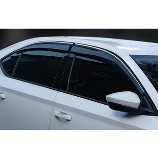 Déflecteurs de Vitres avec Moulure Chromée SD (4 pcs, Sunplex Chrome) Skoda Superb 2015-2024 photo 1