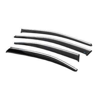 Déflecteurs de Vitres avec Moulure Chromée SD (4 pcs, Sunplex Chrome) Skoda Superb 2015-2024 photo 2