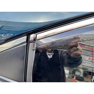 Déflecteurs de Vitres avec Moulure Chromée (4 pcs, Sunplex Chrome) Toyota Corolla 2019- photo 3