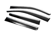 Volkswagen Amarok 2010-2022 Déflecteurs de Vitres avec Moulure Chromée (4 pcs, Sunplex Chrome) photo 2
