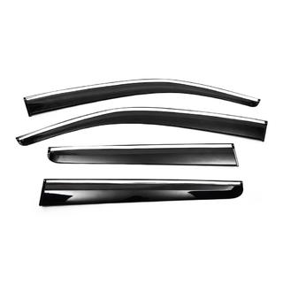Déflecteurs de Vitres avec Moulure Chromée (4 pcs, Sunplex Chrome) photo 1