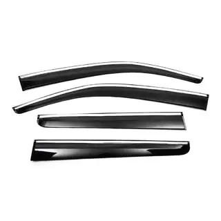 Déflecteurs de Vitres avec Moulure Chromée (4 pcs, Sunplex Chrome) photo 1