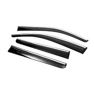 Déflecteurs de Vitres avec Moulure Chromée (4 pcs, Sunplex Chrome) photo 2