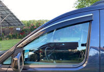 Volkswagen Caddy 2020- Déflecteurs de vitres avec baguette chromée (2 pcs., Sunplex Chrome) photo 1