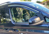 Volkswagen Caddy 2020- Déflecteurs de vitres avec baguette chromée (2 pcs., Sunplex Chrome) photo 2