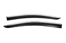 Volkswagen Caddy 2020- Déflecteurs de vitres avec baguette chromée (2 pcs., Sunplex Chrome) photo 3