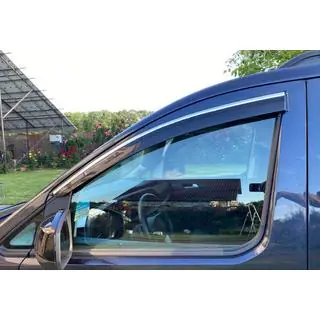 Déflecteurs de vitres avec baguette chromée (2 pcs., Sunplex Chrome)