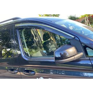 Déflecteurs de vitres avec baguette chromée (2 pcs., Sunplex Chrome) Volkswagen Caddy 2020- photo 2
