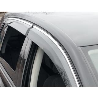 Déflecteurs de Vitres avec Moulure Chromée (4 pcs, Sunplex Chrome) Volkswagen Golf 5 2003-2009 photo 2