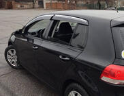 Volkswagen Golf 6 2008-2014 Déflecteurs de Vitres avec Moulure Chromée HB (4 pcs, Sunplex Chrome) photo 3