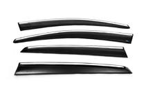 Volkswagen Golf 6 2008-2014 Déflecteurs de Vitres avec Moulure Chromée HB (4 pcs, Sunplex Chrome) photo 16