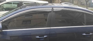 Volkswagen Passat B7 2012-2015 Déflecteurs de Vitres avec Moulure Chromée SD (4pcs, EU, Sunplex Chrome) photo 4