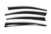 Volkswagen Passat B7 2012-2015 Déflecteurs de Vitres avec Moulure Chromée SD (4pcs, EU, Sunplex Chrome) photo 6