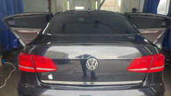 Volkswagen Passat B7 2012-2015 Spoiler Lip (Sunplex, noir, pour EU) (115,8cm x 6,3cm) photo 6
