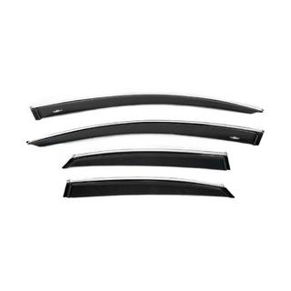 Déflecteurs de vitres avec moulure chromée (4 pcs, HIC) photo 1