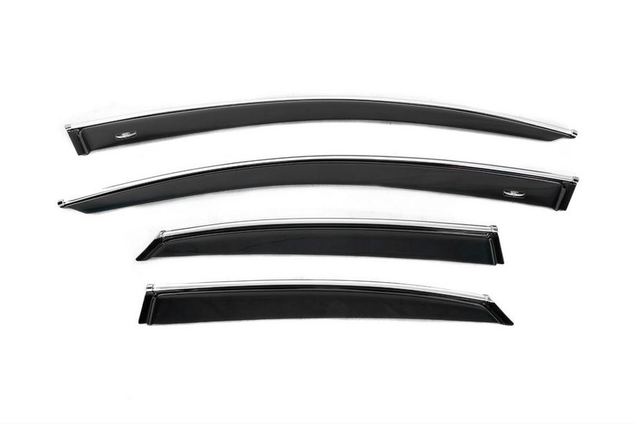 Lexus NX 2014-2021 Déflecteurs de vitres avec moulure chromée (4 pcs, HIC) Image