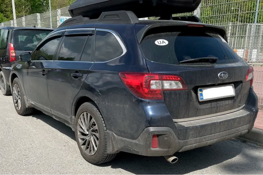 Subaru Outback 2014-2019 Déflecteurs de vitres avec moulure chromée (4 pcs, HIC) Photo 2