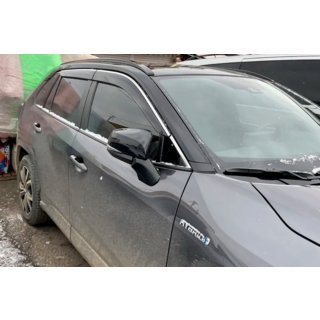Déflecteurs de vitres avec moulure chromée (4 pcs, HIC) photo 2