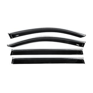 Déflecteurs de vitres avec moulure chromée Allspace LWB (4 pcs, HIC) photo 1