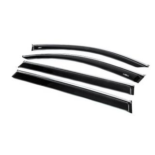 Déflecteurs de vitres avec moulure chromée Allspace LWB (4 pcs, HIC) photo 2