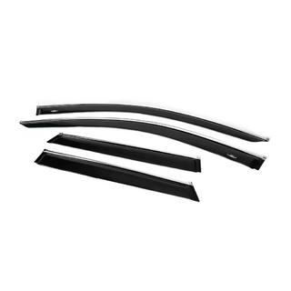Déflecteurs de vitres avec moulure chromée (4 pcs, HIC) photo 2