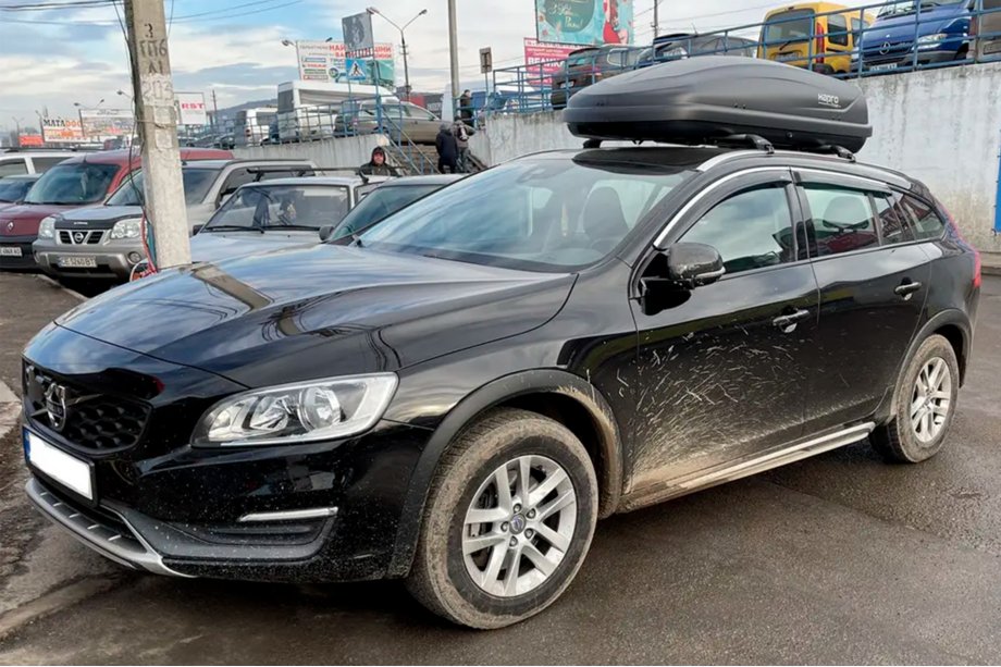Volvo V60 2011-2018 Déflecteurs de vitres avec moulure chromée (4 pcs, HIC) Photo 1