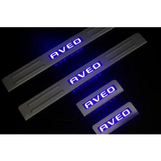 Seuils de porte Libao (4 pcs, Inox) Chevrolet Aveo T300 2011-2020 photo 1