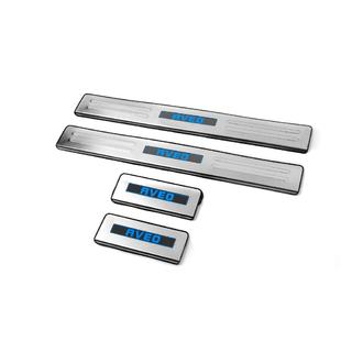 Seuils de porte Libao (4 pcs, Inox) Chevrolet Aveo T300 2011-2020 photo 3