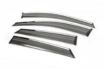 Hyundai IX-35 2010-2015 Déflecteurs de vitres chromés (4 pcs, ABM) photo 2