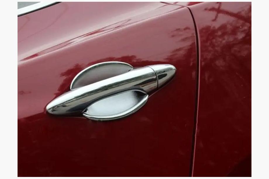 Hyundai IX-35 2010-2015 Coupelles chromées sous poignées (4 pcs, ABS) Image
