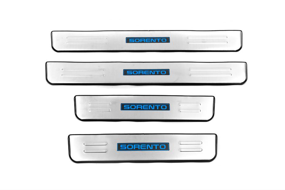 Kia Sorento II XM 2009-2014 Seuils de porte Libao (4 pcs, inox) Photo 1