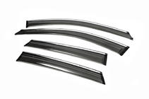 Mazda CX-5 2012-2017 Déflecteurs de vitres chromés (4 pcs, Libao) photo 2
