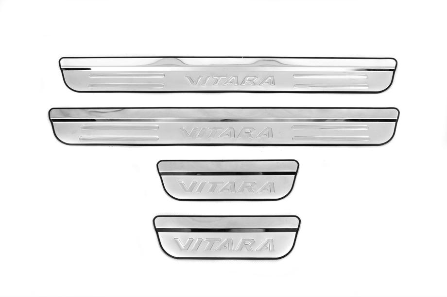 Suzuki Vitara 2015- Seuils de porte Libao (4 pcs, inox) Photo 2