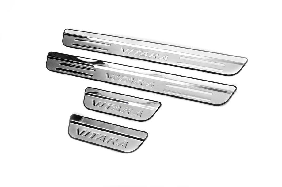 Suzuki Vitara 2015- Seuils de porte Libao (4 pcs, inox) Photo 1