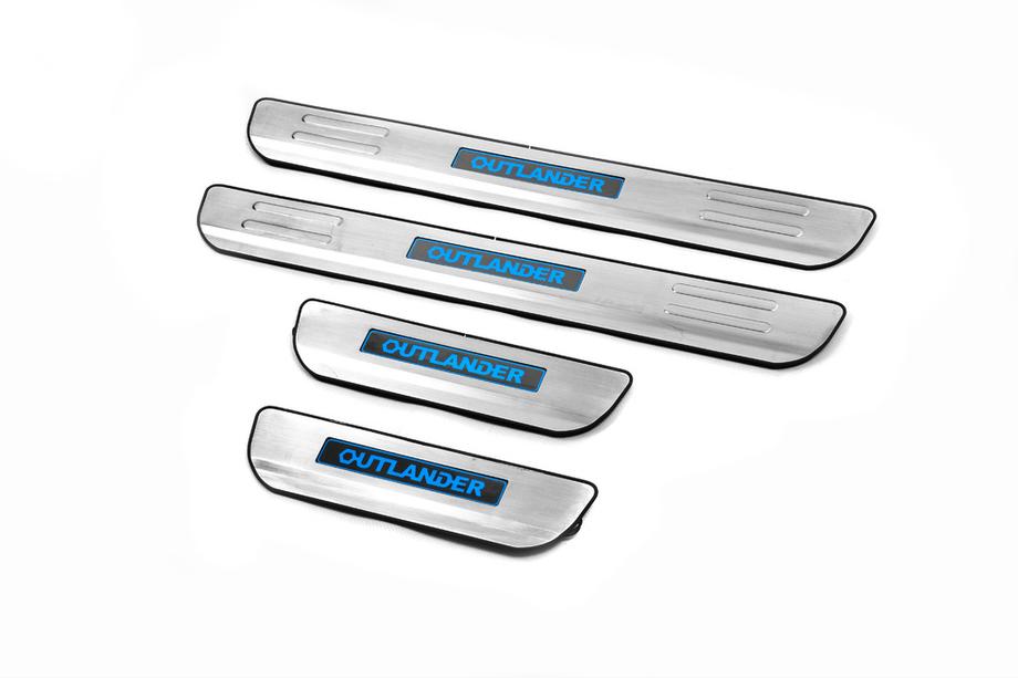 Mitsubishi Outlander 2012-2021 Seuils de porte inox Libao (4pcs, acier inoxydable) Photo 2