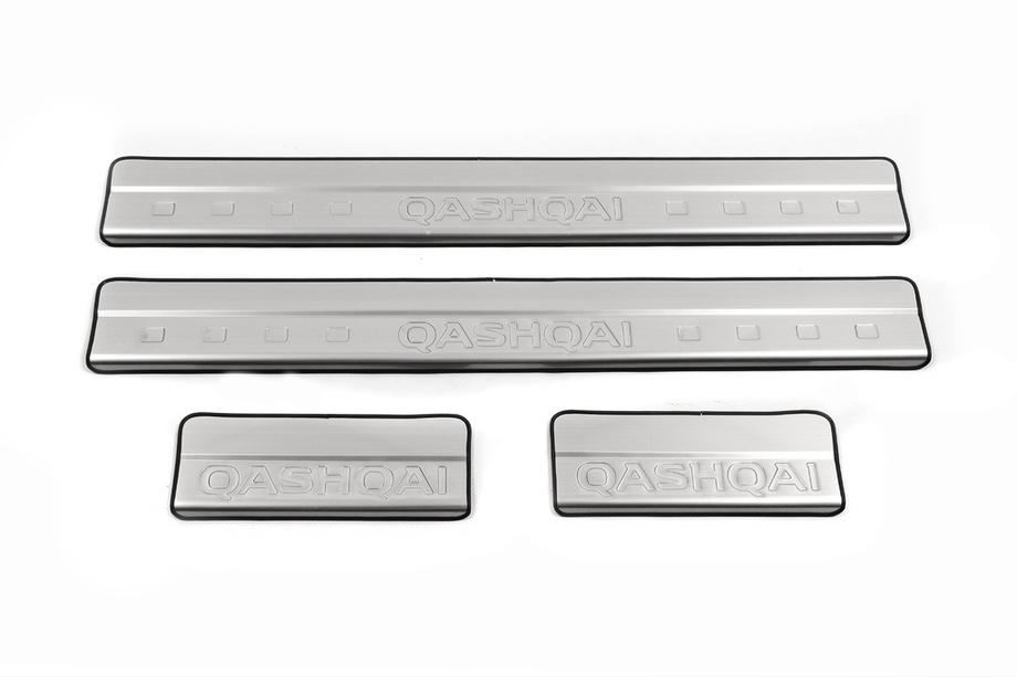 Nissan Qashqai 2010-2014 Seuils de porte Libao (4 pcs, inox) Image