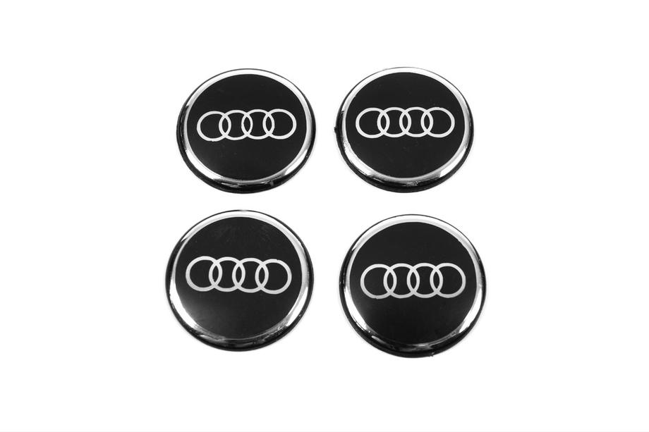 Audi Autocollants pour cabochons de jante 54mm (4pcs) Image